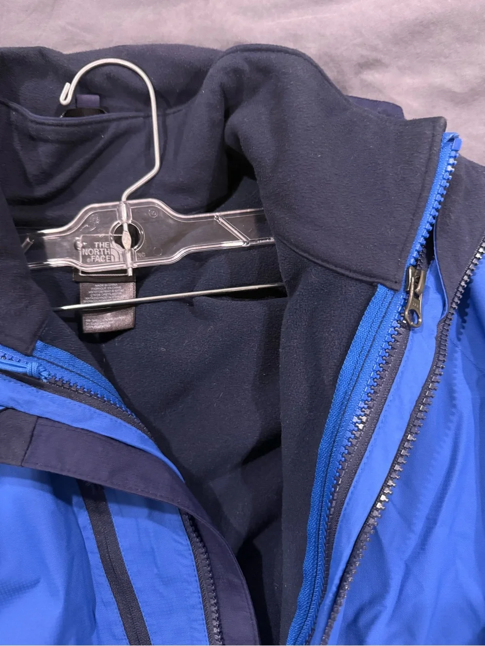 The North Face Men’s Two-Tone Blue Waterproof Jacket